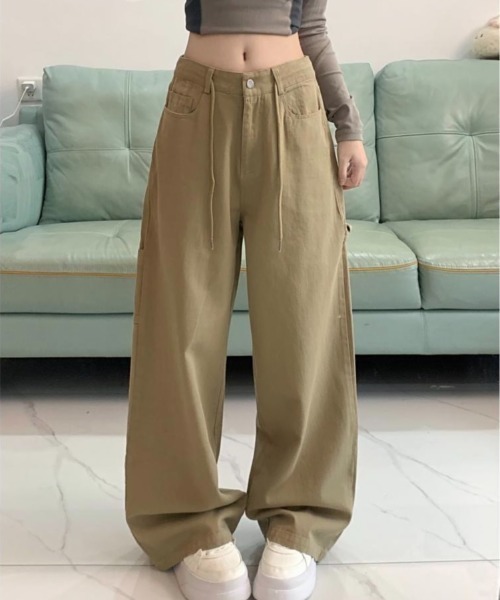 LADY LIKE(レディライク)の「バック刺繍入りペインターパンツ(チノパンツ・レディース・ダークベージュ/ネイビー・M/L/S)」の20枚目の写真