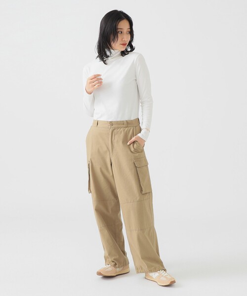 B:MING by BEAMS（ビーミングバイビームス）の「スムース タートルネック カットソー（Tシャツ/カットソー・レディース・その他1/その他/ブラック/オフホワイト・ONE SIZE）」の7枚目の写真