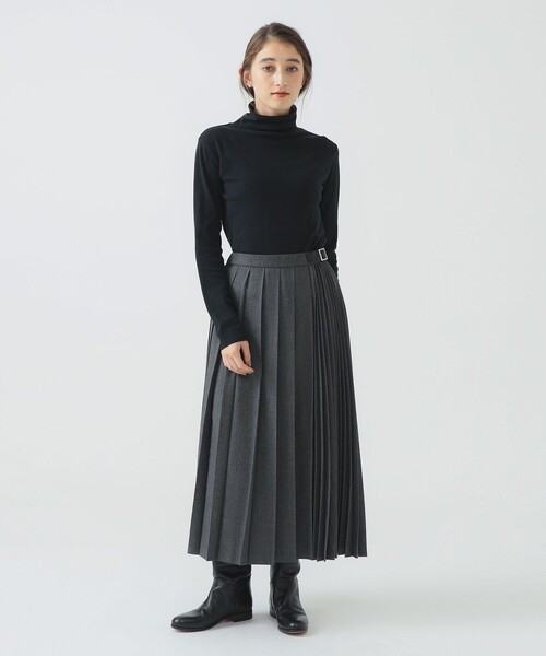 B:MING by BEAMS（ビーミングバイビームス）の「スムース タートルネック カットソー（Tシャツ/カットソー・レディース・その他1/その他/ブラック/オフホワイト・ONE SIZE）」の12枚目の写真