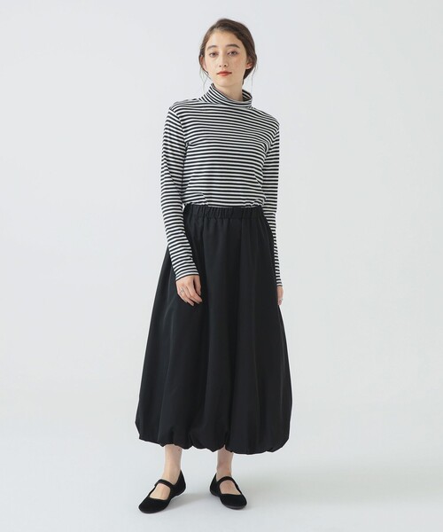 B:MING by BEAMS（ビーミングバイビームス）の「スムース タートルネック カットソー（Tシャツ/カットソー・レディース・その他1/その他/ブラック/オフホワイト・ONE SIZE）」の19枚目の写真