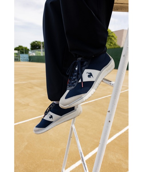le coq sportif(ルコックスポルティフ)の「ルコックスポルティフ/LCS クオーツ 消臭 軽量スニーカー LU5FSN50UZ(スニーカー・メンズ・ホワイト×ネイビー/ホワイト系その他/ネイビー系・23.5cm/24.0cm/24.5cm/25.0cm/25.5cm/26.0cm/26.5cm/27.0cm/27.5cm/23.0cm)」の3枚目の写真