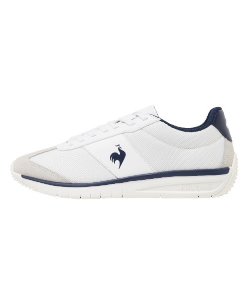 le coq sportif(ルコックスポルティフ)の「ルコックスポルティフ/LCS クオーツ 消臭 軽量スニーカー LU5FSN50UZ(スニーカー・メンズ・ホワイト×ネイビー/ホワイト系その他/ネイビー系・23.5cm/24.0cm/24.5cm/25.0cm/25.5cm/26.0cm/26.5cm/27.0cm/27.5cm/23.0cm)」の1枚目の写真