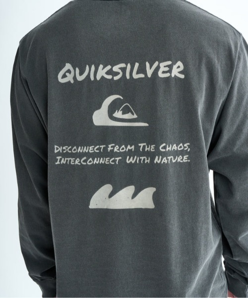 Quiksilver（クイックシルバー）の「PG HAND DRAWN LT /クイックシルバーバックプリント長袖ロンT（Tシャツ/カットソー・メンズ・ホワイト/ブラック/グリーン・SMALL/MEDIUM/LARGE/X-LARGE）」の12枚目の写真