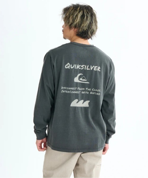 Quiksilver（クイックシルバー）の「PG HAND DRAWN LT /クイックシルバーバックプリント長袖ロンT（Tシャツ/カットソー・メンズ・ホワイト/ブラック/グリーン・SMALL/MEDIUM/LARGE/X-LARGE）」の14枚目の写真