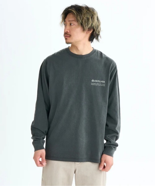 Quiksilver（クイックシルバー）の「PG HAND DRAWN LT /クイックシルバーバックプリント長袖ロンT（Tシャツ/カットソー・メンズ・ホワイト/ブラック/グリーン・SMALL/MEDIUM/LARGE/X-LARGE）」の15枚目の写真