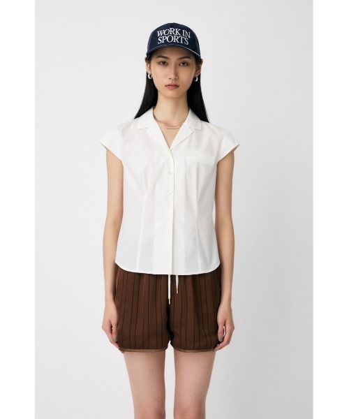 新品未使用タグ付き☆MOUSSY MICRO SLEEVE SHIRT ブラウス MICRO SLEEVE SHIRT ブラウス(シャツ/ブラウス)|MOUSSY