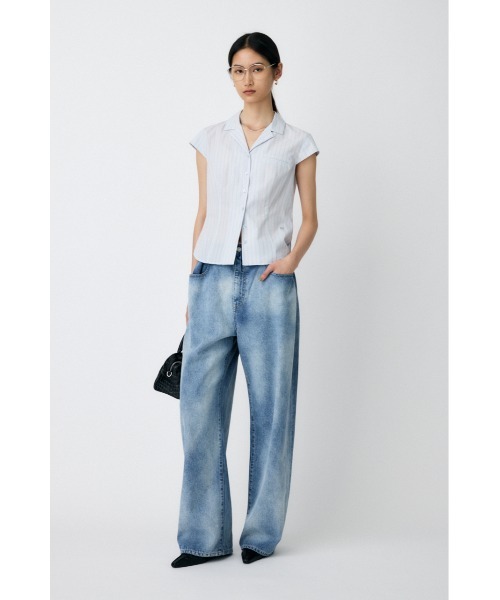 新品未使用タグ付き☆MOUSSY　MICRO SLEEVE SHIRT ブラウス MICRO SLEEVE SHIRT ブラウス（シャツ/ブラウス）｜MOUSSY
