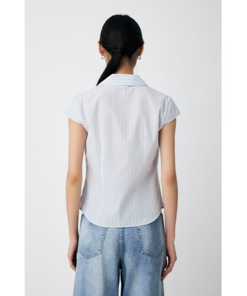 MOUSSY（マウジー）の「MICRO SLEEVE SHIRT ブラウス（シャツ/ブラウス・レディース・ブルー系その他/オフホワイト/ダークブラウン/ベージュ系その他・FREE）」の19枚目の写真