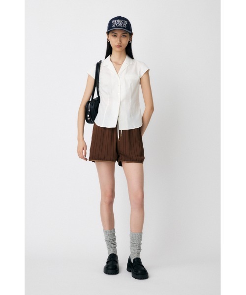 新品未使用タグ付き☆MOUSSY　MICRO SLEEVE SHIRT ブラウス MICRO SLEEVE SHIRT ブラウス（シャツ/ブラウス）｜MOUSSY