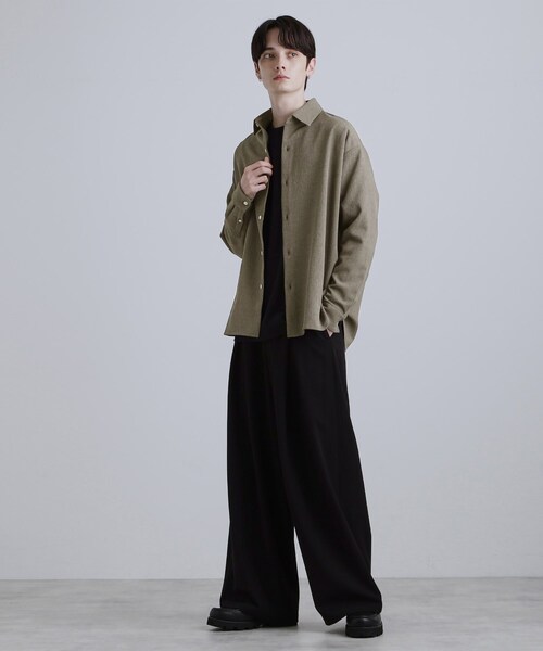 tk.TAKEO KIKUCHI（ティーケータケオキクチ）の「テッククレープシャツ（シャツ/ブラウス・メンズ・ブラック/チャコールグレー/ブラウン系その他・01/02/03）」の20枚目の写真