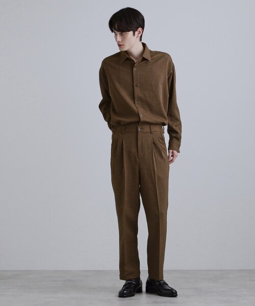 tk.TAKEO KIKUCHI（ティーケータケオキクチ）の「テッククレープシャツ（シャツ/ブラウス・メンズ・ブラック/チャコールグレー/ブラウン系その他・01/02/03）」の9枚目の写真