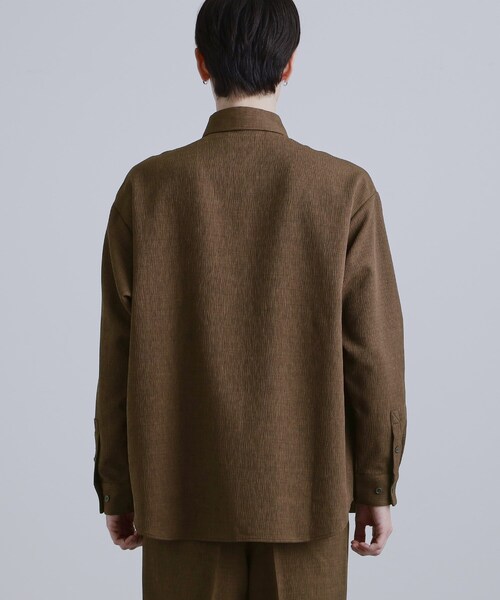 tk.TAKEO KIKUCHI（ティーケータケオキクチ）の「テッククレープシャツ（シャツ/ブラウス・メンズ・ブラック/チャコールグレー/ブラウン系その他・01/02/03）」の13枚目の写真