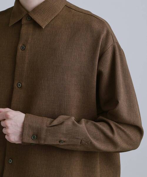 tk.TAKEO KIKUCHI（ティーケータケオキクチ）の「テッククレープシャツ（シャツ/ブラウス・メンズ・ブラック/チャコールグレー/ブラウン系その他・01/02/03）」の15枚目の写真