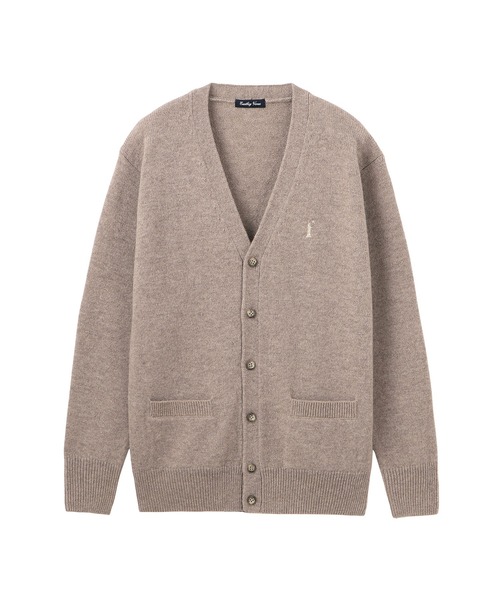 EASTBOY(イーストボーイ)の「カーディガン ラムウール 7G シャンパン女神 制服 スクールニット 中学生 高校生(カーディガン/ボレロ・キッズ・ブラウン/ピンク/オートミール/ネイビー・13号/11号/9号)」の2枚目の写真