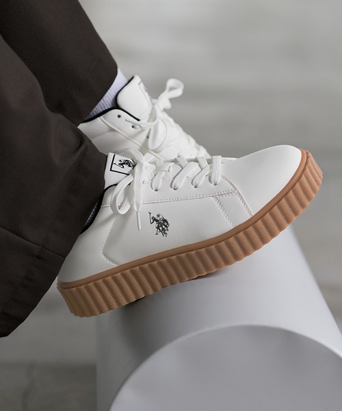 U.S. POLO ASSN.(ユーエスポロアッスン)の「U.S. POLO ASSN. 厚底スニーカー(スニーカー・メンズ・ブラック/ホワイト・25cm/25.5cm/26cm/26.5cm/27cm)」の3枚目の写真