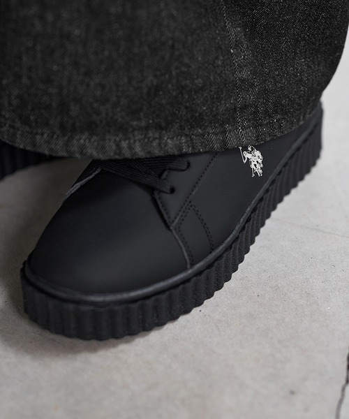 U.S. POLO ASSN.(ユーエスポロアッスン)の「U.S. POLO ASSN. 厚底スニーカー(スニーカー・メンズ・ブラック/ホワイト・25cm/25.5cm/26cm/26.5cm/27cm)」の8枚目の写真