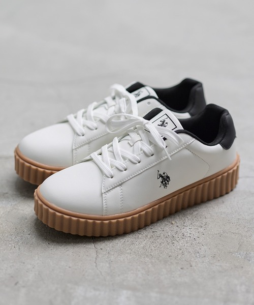 U.S. POLO ASSN.(ユーエスポロアッスン)の「U.S. POLO ASSN. 厚底スニーカー(スニーカー・メンズ・ブラック/ホワイト・25cm/25.5cm/26cm/26.5cm/27cm)」の13枚目の写真