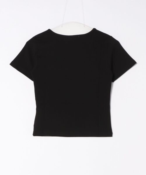 EGOIST（エゴイスト）の「ラインストーンロゴTシャツ（Tシャツ/カットソー・レディース・ホワイト/ブラック・FREE）」の3枚目の写真