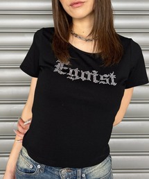 EGOIST | ラインストーンロゴTシャツ(Tシャツ/カットソー)