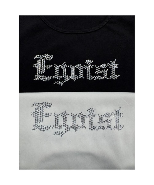EGOIST（エゴイスト）の「ラインストーンロゴTシャツ（Tシャツ/カットソー・レディース・ホワイト/ブラック・FREE）」の8枚目の写真