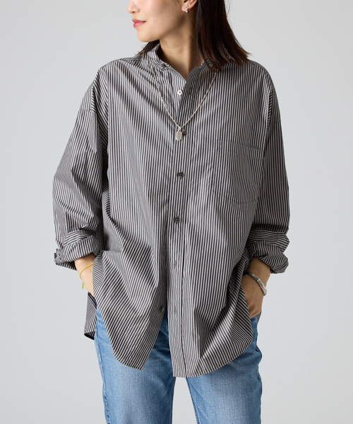 TICCA(ティッカ)の「TICCA ティッカ プレミアムスクエアビッグシャツ別注(シャツ/ブラウス・レディース・ブラック系その他/サックスブルー・FREE)」の7枚目の写真