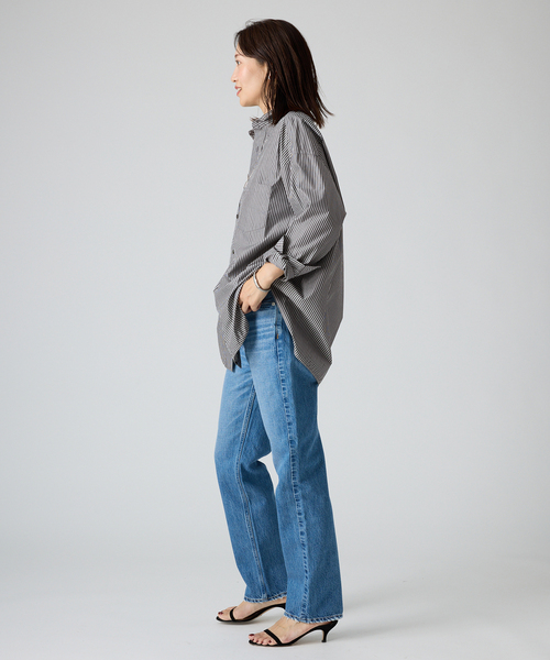 TICCA(ティッカ)の「TICCA ティッカ プレミアムスクエアビッグシャツ別注(シャツ/ブラウス・レディース・ブラック系その他/サックスブルー・FREE)」の14枚目の写真