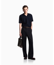 EMPORIO ARMANI | 【エンポリオ アルマーニ】Icon ポロシャツ ジャカードジャージー 糸染め(ポロシャツ)