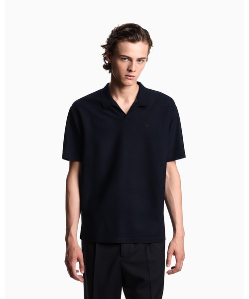 【エンポリオアルマーニ】新品タグ付き定価58,300円 ICON ポロシャツ L EMPORIO ARMANI ポロシャツ 「エンポリオ アルマーニ」ポロシャツ