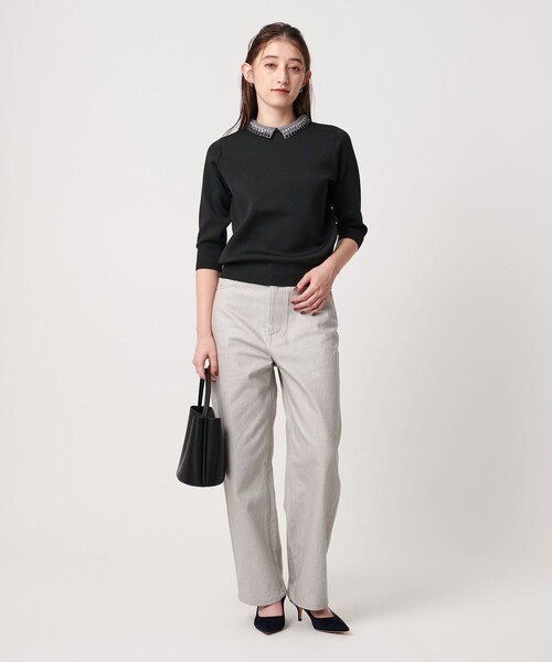 ユナイテッドアローズ  ビジューカラー 2WAY ニット UNITED ARROWS（ユナイテッドアローズ）の「ビジューカラー 2WAY
