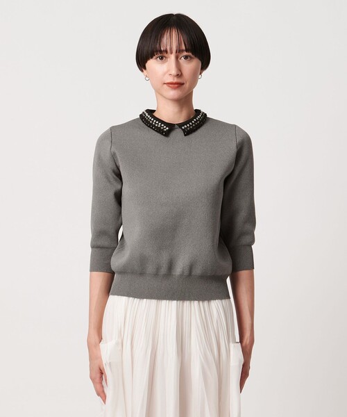 ユナイテッドアローズ  ビジューカラー 2WAY ニット UNITED ARROWS（ユナイテッドアローズ）の「ビジューカラー 2WAY