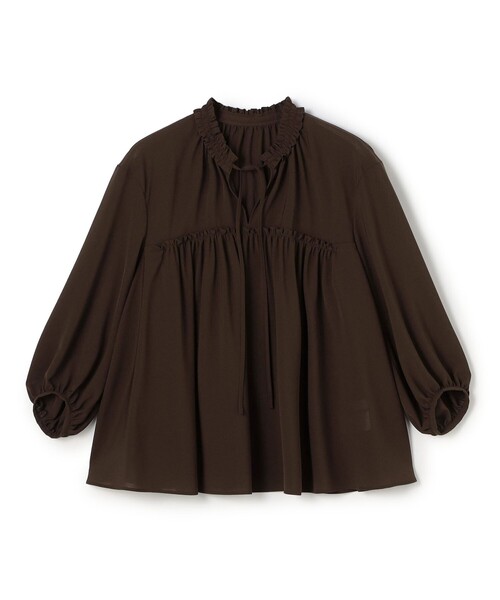 ギャザー　ブラウス Ballsey トゥモローランド シアートロピカル ボリュームギャザーブラウス（シャツ/ブラウス