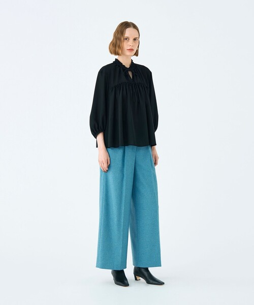 セール】シアートロピカル ボリュームギャザーブラウス（シャツ