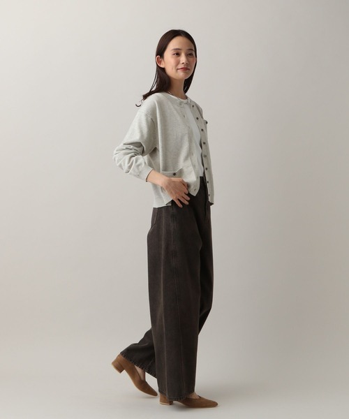 GLOBAL WORK(グローバルワーク)の「MATINEE LINE/デニムWIDEフレアパンツ/583874(デニムパンツ・レディース・ブラウン/ブラック/ブルー・M/L)」の19枚目の写真