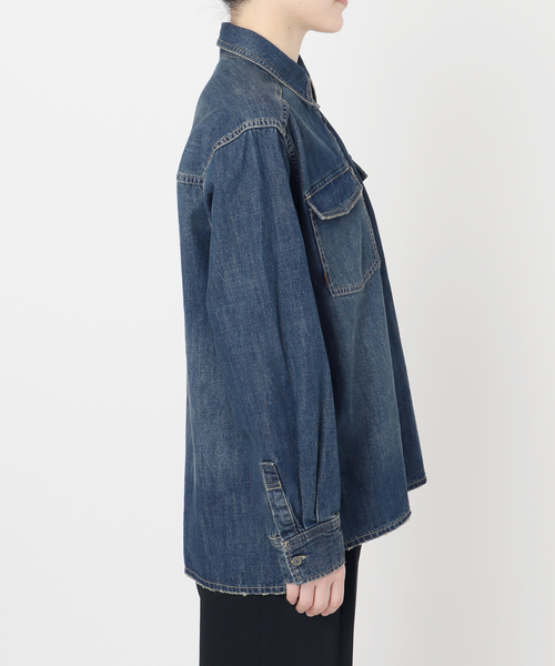 【新品タグ付お値下げなし】Spick and Span 5 1/2 デニムシャツ 5 1/2 PULLOVER SHIRT（シャツ/ブラウス）｜Spick & Span（スピック