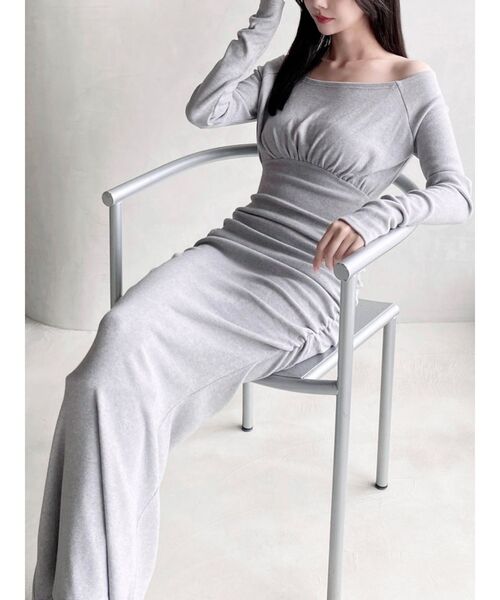 ルーズギャザーカットマーメイドワンピース（ワンピース）｜RESEXXY