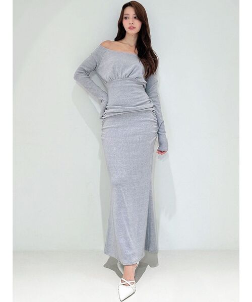 ルーズギャザーカットマーメイドワンピース（ワンピース）｜RESEXXY