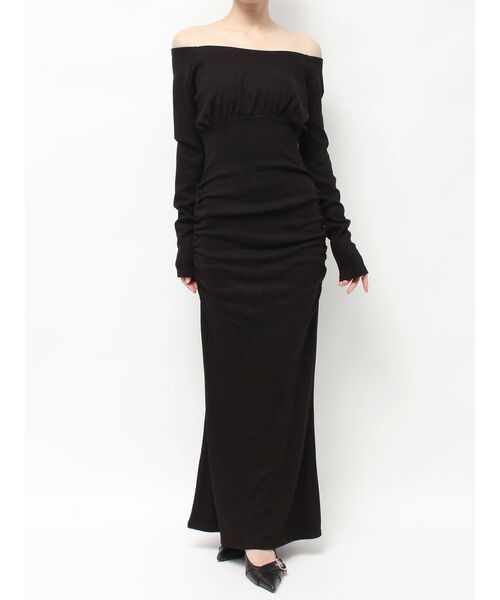 セール】ルーズギャザーカットマーメイドワンピース（ワンピース