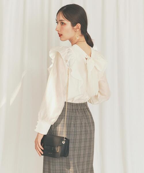 日本製】フロントジップポケットデザインチェックスカート（スカート