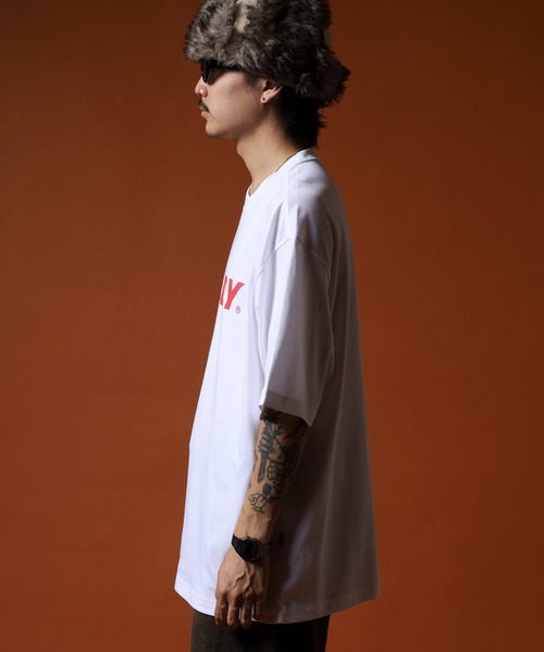 NERDY(ノルディ)の「ビッグロゴS/S Tシャツ(Tシャツ/カットソー・メンズ・レッド・M/L)」の7枚目の写真