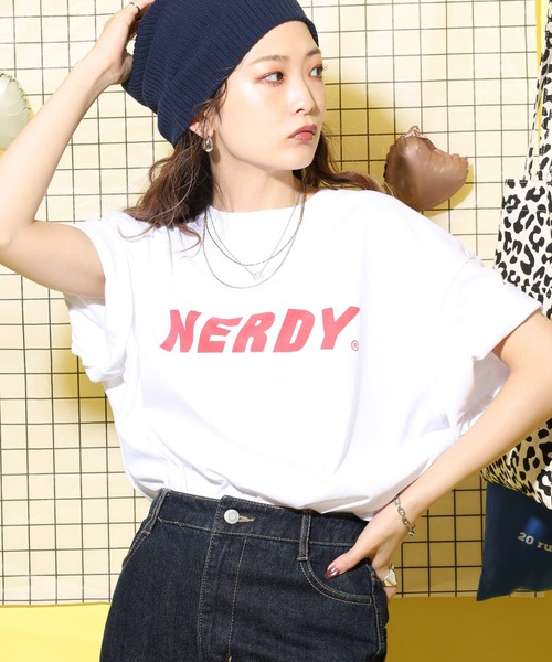 NERDY(ノルディ)の「ビッグロゴS/S Tシャツ(Tシャツ/カットソー・メンズ・レッド・M/L)」の15枚目の写真