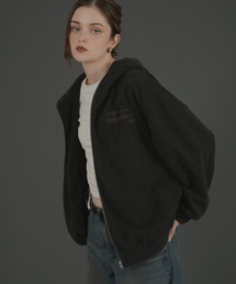 オーバーサイズ」に該当するパーカー（ブラック/黒色系・ボア