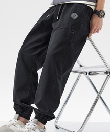 GERRY（ジェリー）の「【SETUP7】ワイドスウェットジョガーパンツ KNF146　ワンポイントトレーニングトラックパンツ　ジャージ（スウェットパンツ）」