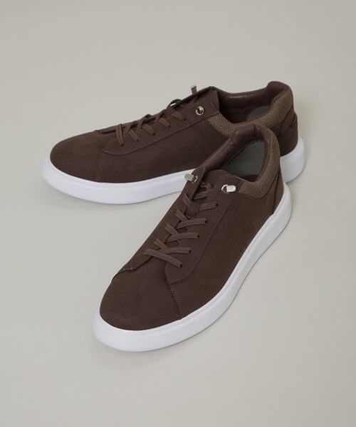 NANO universe（ナノユニバース）の「「N SERIES」 アクティブフェイクスエードスニーカー×BMZソール（スニーカー・メンズ・ブラック/ブラウン・26/27/28）」の2枚目の写真