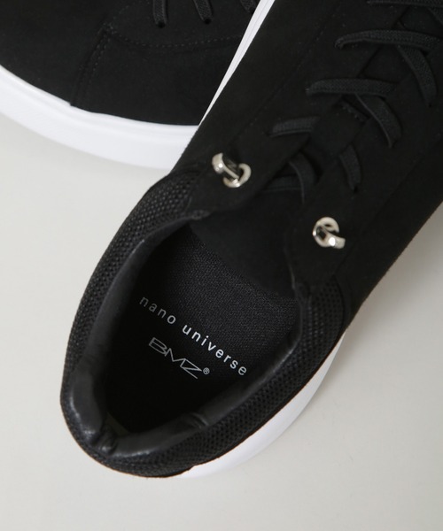 NANO universe（ナノユニバース）の「「N SERIES」 アクティブフェイクスエードスニーカー×BMZソール（スニーカー・メンズ・ブラック/ブラウン・26/27/28）」の6枚目の写真