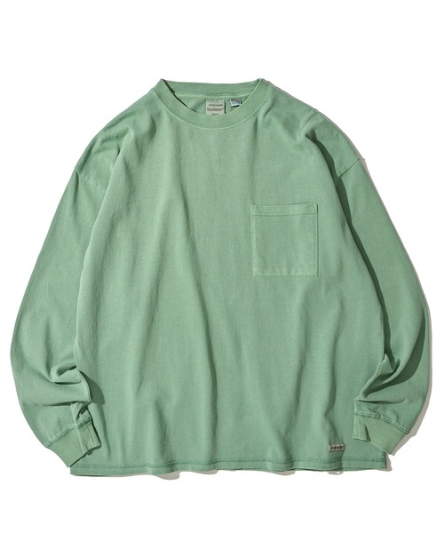 Goodwear(グッドウェア)の「【Goodwear/グッドウェア】7.6オンス USAコットン 無地 製品染めクルーネックロングスリーブTシャツ(Tシャツ/カットソー・メンズ・スモークピンク/チャコールグレー/イエロー/ダークブルー/グリーン・LARGE/MEDIUM/SMALL)」の8枚目の写真