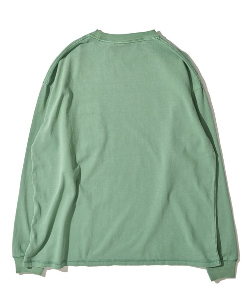 Goodwear(グッドウェア)の「【Goodwear/グッドウェア】7.6オンス USAコットン 無地 製品染めクルーネックロングスリーブTシャツ(Tシャツ/カットソー・メンズ・スモークピンク/チャコールグレー/イエロー/ダークブルー/グリーン・LARGE/MEDIUM/SMALL)」の9枚目の写真