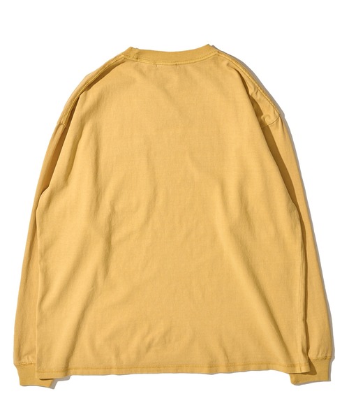 Goodwear(グッドウェア)の「【Goodwear/グッドウェア】7.6オンス USAコットン 無地 製品染めクルーネックロングスリーブTシャツ(Tシャツ/カットソー・メンズ・スモークピンク/チャコールグレー/イエロー/ダークブルー/グリーン・LARGE/MEDIUM/SMALL)」の13枚目の写真