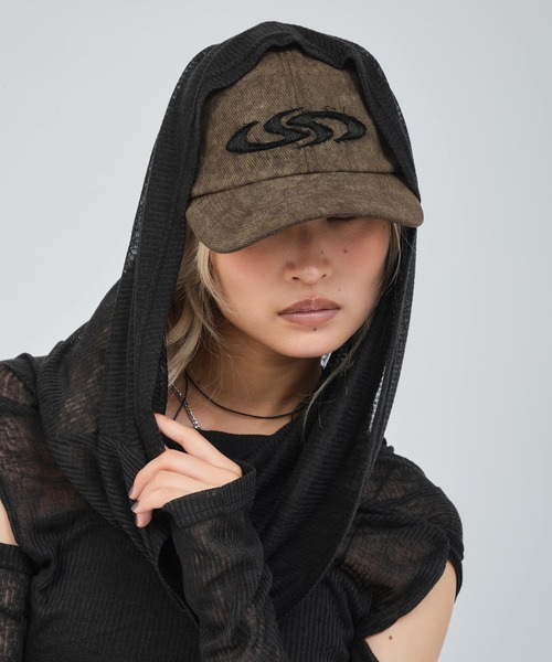 atmos pink(アトモスピンク)の「atmos pink See-Through 3-Ways Tops / アトモス ピンク シースルー スリーウェイ トップス(Tシャツ/カットソー・レディース・ホワイト/ブラック/グレー・FREE)」の6枚目の写真