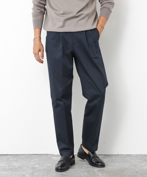 NOLLEY’S(ノーリーズ)の「コンパクトチノ ストレッチテーパードパンツ 25AW(チノパンツ・メンズ・グレー/ベージュ/ダークネイビー/ブラック・M/L/S)」の1枚目の写真