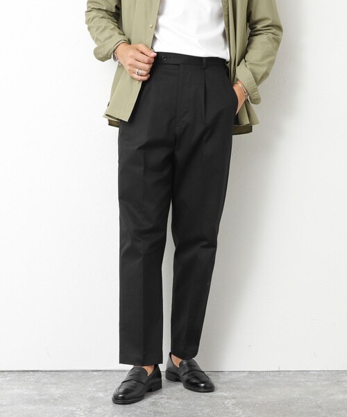 NOLLEY’S(ノーリーズ)の「コンパクトチノ ストレッチテーパードパンツ 25AW(チノパンツ・メンズ・グレー/ベージュ/ダークネイビー/ブラック・M/L/S)」の2枚目の写真